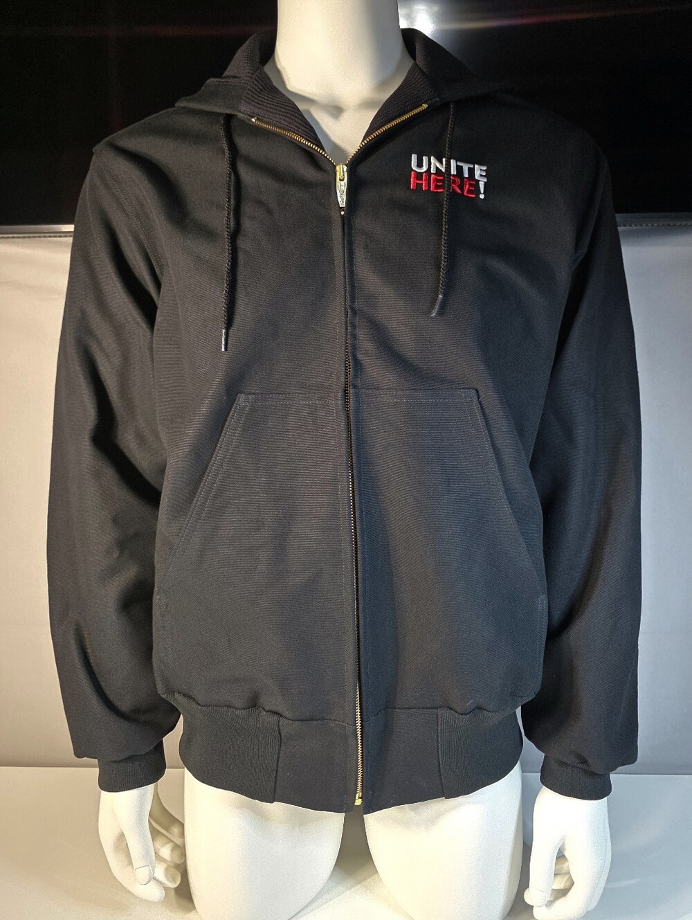Union Line Heavyweight Duck Thermal Hooded Jacket Size Medium